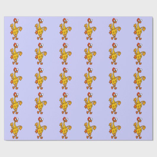 Funny Dancing Rubber Chicken Cadeaupapier (Vlak)