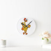 Funny Dancing Rubber Chicken Ronde Klok (Huis)