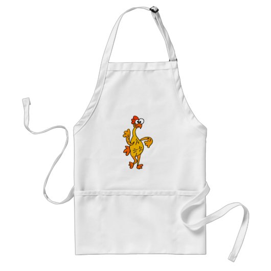 Funny Dancing Rubber Chicken Standaard Schort (Voorkant)