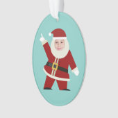 Funny Dancing Santa Photo Holiday Ornament (voorkant)
