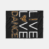 Funny Dancing Shirt Vrouwen Meisjes Live Love Danc Fleece Deken (Voorkant (Horizontaal))