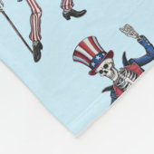 Funny Dancing Skeleton Fleece Deken (Hoek)