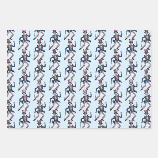 Funny Dancing Skeleton Inpakpapier Vel (Voorkant 3)