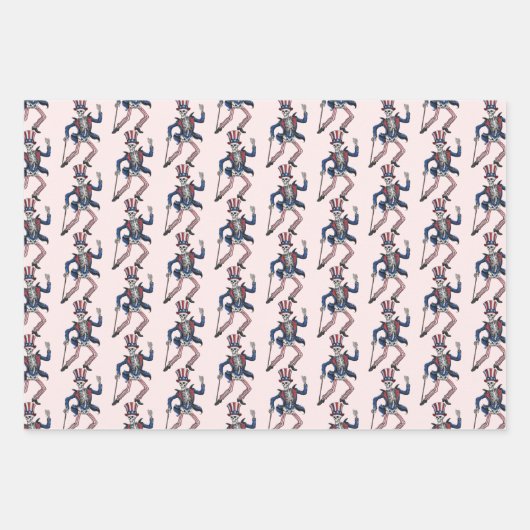 Funny Dancing Skeleton Inpakpapier Vel (Voorkant 2)