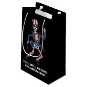 Funny Dancing Skeleton Klein Cadeauzakje (Achterkant Gekanteld)