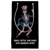 Funny Dancing Skeleton Klein Cadeauzakje (Voorkant)