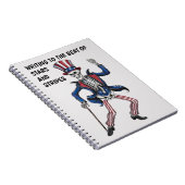 Funny Dancing Skeleton Notitieboek (Rechterzijde)