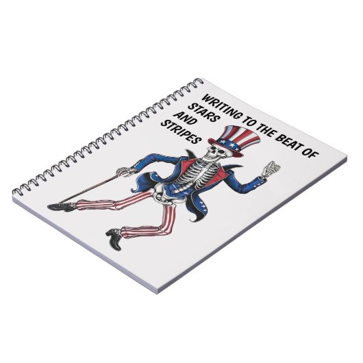 Funny Dancing Skeleton Notitieboek (Linkerzijde)