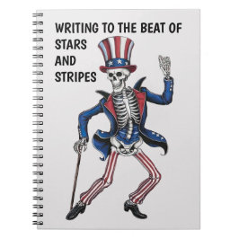Funny Dancing Skeleton Notitieboek