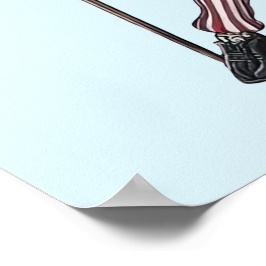 Funny Dancing Skeleton Poster (Hoek)