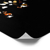 Funny Dandelion Bunny Flower Poster (Hoek)