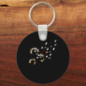 Funny Dandelion Bunny Flower Sleutelhanger (Voorkant)
