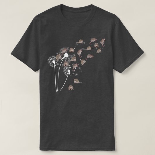Funny Dandelion Rats Cute Rats Collectie Rat Love T-shirt (Design voorkant)