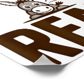 Funny Danger From The Rear, Humor Women Attitude  Poster (Hoek)