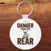 Funny Danger From The Rear, Humor Women Attitude  Sleutelhanger (Voorkant)