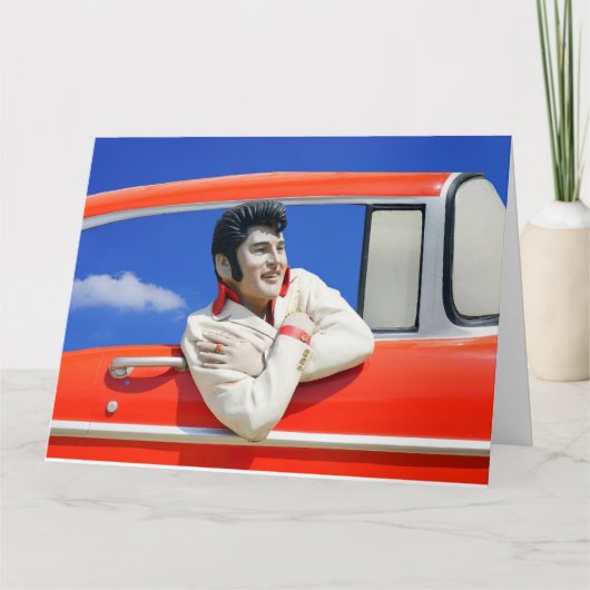 FUNNY DANK JE GROTE KAART, ROCKER 1950 BEDANKKAART (Voorkant)