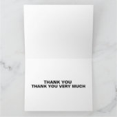 FUNNY DANK JE GROTE KAART, ROCKER 1950 BEDANKKAART (Binnen)