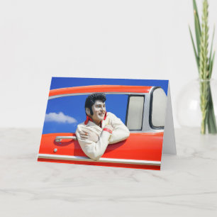 FUNNY DANK JE KAART, ROCKER 1950 BEDANKKAART