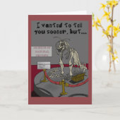 Funny Dank je wel Kaart (Gele Bloem)