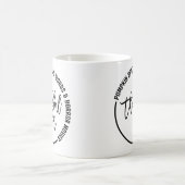 Funny dankbaar voor Thanksgiving Koffiemok (Center)