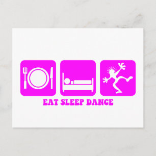 Funny dansen briefkaart