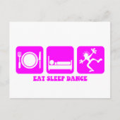 Funny dansen briefkaart (Voorkant)