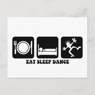 Funny dansen briefkaart