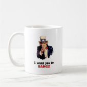 Funny dansen koffiemok (Links)