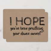 Funny Dansende Groomsman of Beste Man Voorstel Kaart (Voorkant / Achterkant)