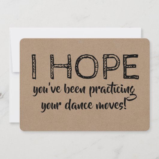 Funny Dansende Groomsman of Beste Man Voorstel Kaart (Voorkant)