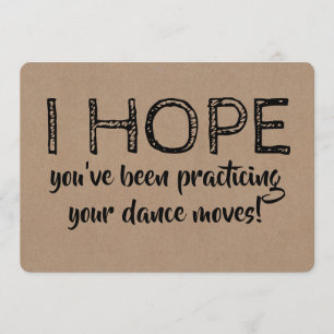 Funny Dansende Groomsman of Beste Man Voorstel Kaart