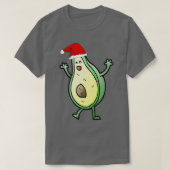Funny Dansende Kerstmis Avocado T-shirt (Design voorkant)