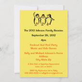 Funny Dansende Penguins Festive Family Reunion Kaart (Achterkant)