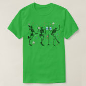 Funny Dansende Skeleton Happy Valentines Day Zuste T-shirt (Design voorkant)