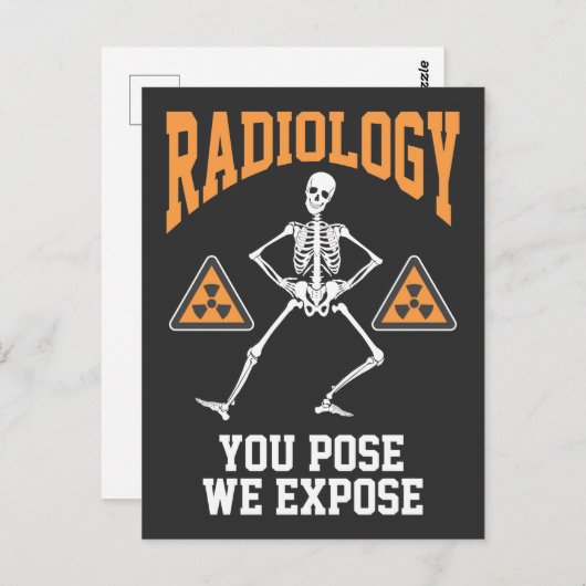Funny Dansende Skeleton Xray Radiology Humor Briefkaart (Voorkant / Achterkant)