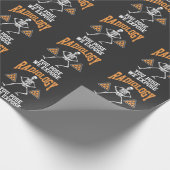 Funny Dansende Skeleton Xray Radiology Humor Cadeaupapier (Hoek)