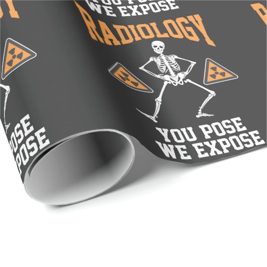 Funny Dansende Skeleton Xray Radiology Humor Cadeaupapier (Rol Hoek)