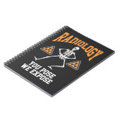 Funny Dansende Skeleton Xray Radiology Humor Notitieboek (Linkerzijde)