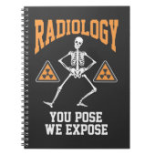 Funny Dansende Skeleton Xray Radiology Humor Notitieboek (Voorkant)