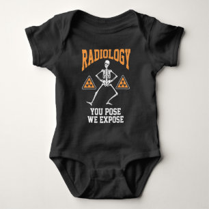 Funny Dansende Skeleton Xray Radiology Humor Romper