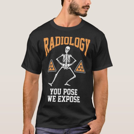 Funny Dansende Skeleton Xray Radiology Humor T-shirt (Voorkant)