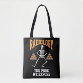 Funny Dansende Skeleton Xray Radiology Humor Tote Bag (Voorkant)