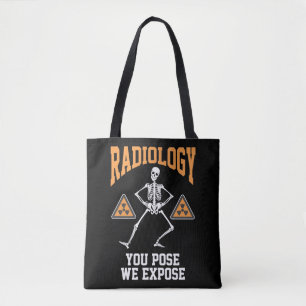 Funny Dansende Skeleton Xray Radiology Humor Tote Bag