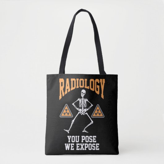 Funny Dansende Skeleton Xray Radiology Humor Tote Bag (Voorkant)