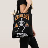 Funny Dansende Skeleton Xray Radiology Humor Tote Bag (Dichtbij)