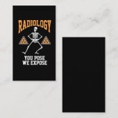 Funny Dansende Skeleton Xray Radiology Humor Visitekaartje (Voorkant / Achterkant)