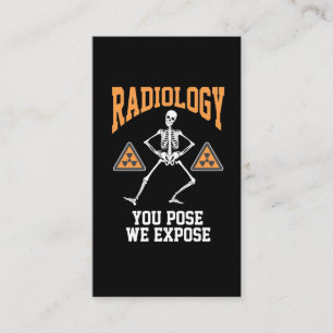 Funny Dansende Skeleton Xray Radiology Humor Visitekaartje