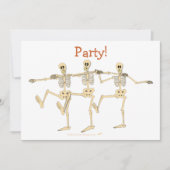 Funny Dansende Skeletons Bone to Dance Cartoon Kaart (Voorkant)