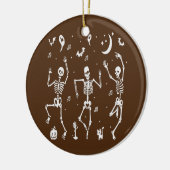 Funny Dansende Skeletons Botten Costume Fancy Dres Keramisch Ornament (Links)