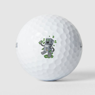 Funny dansrobot golfballen